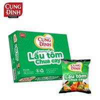 THÙNG 30 GÓI MÌ KHOAI TÂY HƯƠNG VỊ LẨU TÔM CHUA CAY SOUR AND SPICY SHRIMP HOT POT FLAVOUR INSTANT NOODLES CUNG ĐÌNH