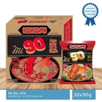 Thùng 30 gói mì Kokomi 90 tôm chua cay 90g