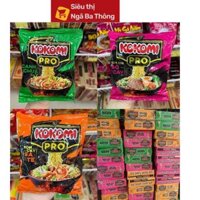 Thùng 30 Gói Mì KoKoMi Pro Hương Vị Tôm Cay Sa Tế/Kim Chi Bò Cay/Canh Chua 75g x 30 Gói