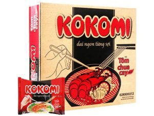 Thùng 30 gói mì Kokomi tôm chua cay 65g