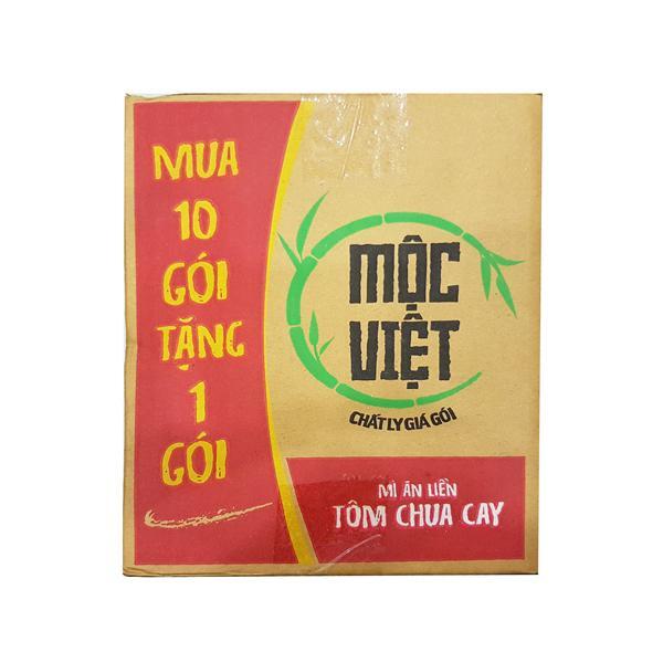 Thùng 30 gói mì Mộc Việt tôm chua cay 75g