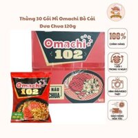 Thùng 30 gói mì Omachi bò cải dưa chua 120gram