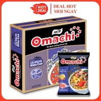 Thùng 30 Gói Mì Omachi Hương Vị Lẩu Bắp Bò Riêu Cua Gói 80G