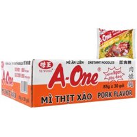 Thùng 30 gói mì thịt xào A-One 85g