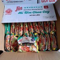 Thùng 30 gói mì tôm chua cay Hàn Quốc, mì ăn liền tôm chua cay hảo hạng 65 g Ottogi HÀNG HIỆU GIÁ TỐT