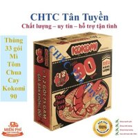 Thùng 30 gói mì tôm chua cay Kokomi 90 (90g) - Sản phẩm của thương hiệu Kokomi