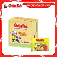 THÙNG 30 GÓI MÌ TÔM CHUA CAY SPICY SOUR SHRIMP WATER NOODLE INSTANT GẤU ĐỎ