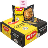 Thùng 30 gói mì trộn Reeva Fresh gà nấm phô mai cay 85g
