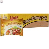 Thùng 30 gói mì Unif nấm chay nấm Đông Cô, bò rau thơm, tôm chua cay