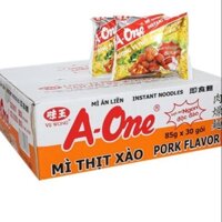 Thùng 30 gói mì xào A-One 85g.