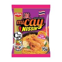 Thùng 30 gói Mì xào Nissin cay vị Thái Tomyum gói 70g