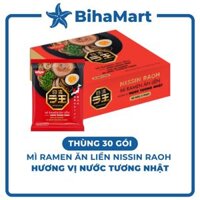 [THÙNG 30 GÓI] - NISSIN - Mì ăn liền Nissin Raoh Ramen vị Nước tương Nhật, Mì Ramen Nissin Nước tương Nhật (97g/gói)