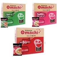 Thùng 30 gói OMACHI tôm, sườn,bò (gói 80g). love