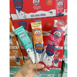 Thùng 30 gói sữa chua uống tổ yến Nestlé Yogu 85ml