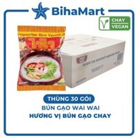 [THÙNG 30 GÓI]-WAIWAI - Bún gạo WaiWai chay - 60g/gói - Bún Wai Wai hương vị bún gạo chay - Bún gạo ăn liền WaiWai chay