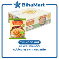 [THÙNG 30 GÓI] - WaiWai - Mì Wai Wai vị Heo Bằm (60g/gói) - Mì ăn liền hương vị Heo Bằm Thái Lan, Mì WaiWai gói heo bằm