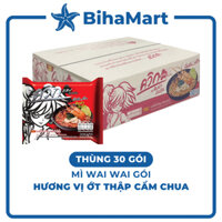 [THÙNG 30 GÓI] - WaiWai - Mì Wai Wai vị Ớt Thập Cẩm Chua (60g/gói) - Mì Ớt Thập Cẩm Chua gói, Mì gói Thái Lan Ớt Chua