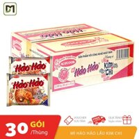 Thùng 30 gói x 75gr mì Hảo Hảo hương vị lẩu kim chi Hàn Quốc