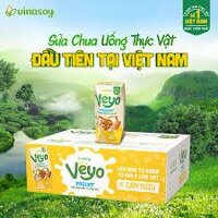 THÙNG 30 HỘP 180ML SỮA CHUA UỐNG VINASOY VEYO YOGURT Vị CAM