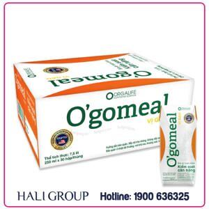 Thùng 30 hộp bữa ăn thay thế O’gomeal 250ml/hộp - kiểm soát cân nặng