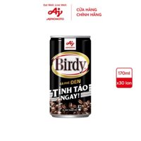 Thùng 30 Lon Cà Phê Birdy® Đen 170ml/Lon