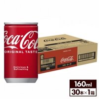 Thùng 30 lon Nước giải khát có ga Coca Cola nội địa Nhật x 160mL