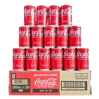 Thùng 30 Lon Nước Ngọt Coca Nhật Mini 160ML - Coca Mini / Coca Bản Nhí