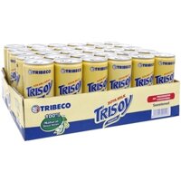 Thùng 30 lon Sữa đậu nành Tribeco Trisoy lon 240ml