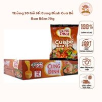 Thùng 30 mì Cung Đình cua bể rau răm 79gram