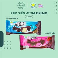 Thùng 30 thanh kem viên bọc choco Thái Lan Cremo Atom 44gr mix 2 vị 15 vani và 15 dâu ABetterLife