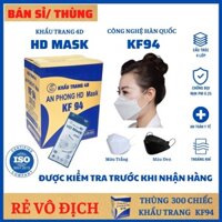 Thùng 300 Chiếc Khẩu Trang 4D KF94 Phúc Anh Kháng Khuẩn - Chống Bụi Mịn