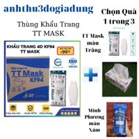 Thùng 300 Chiếc Khẩu Trang 4D KF94 TT MASK 4 Lớp , Kháng Khuẩn Lọc Bụi ,Công Nghệ Hàn Quốc - Hàng Chính Hãng