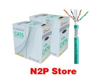 Thùng 305M cáp mạng LAN SFTP CAT 6E Golden Link Platinum (Chống nhiễu) - Made in Taiwan (Xanh lá)