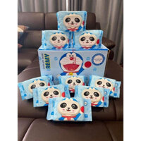 THÙNG 32 GÓI KHĂN ƯỚT DOREMON KHÔNG MÙI KHÔNG CỒN AN TOÀN CHO DA BÉ KHĂN ƯỚT PHÚ ĐẠT CHÍNH HÃNG đa năng