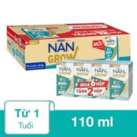 Thùng 36 + 12 hộp sữa pha sẵn Nestlé NAN Grow 110 ml (từ 1 tuổi)