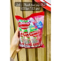 thùng 36 gói nước trái cây double jele thái lan gói 125ml