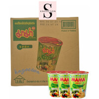 [Thùng 36 ly] Mì ly Mama đủ vị: Tomyum, Thịt heo bằm, Vịt tiềm, Chay rau củ