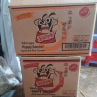 Thùng 4 bịch bánh gạo Yappy Sembei vị mặn/ Snomy vị ngọt bịch 800g