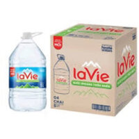 thùng 4 bình nước suối Lavie 5 lít
