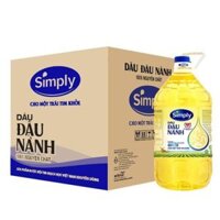 Thùng 4 can 5 lít Dầu đậu nành nguyên chất Simply