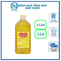 [Thùng 4 Can] Dầu Ăn Cao Cấp Happi Koki  5 Lit Giá Siêu Rẻ -Bách Hóa Tổng Hợp Như Ngọc
