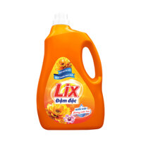 Thùng 4 can Nước giặt Lix Hương nước hoa - màu cam 3.6kg/can