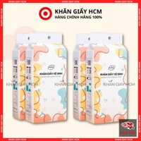 Thùng 4 Gói - Khăn Giấy Top Gia, Giấy Rút Treo Tường 4 Lớp