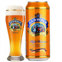 Thùng 4 lon Bia Sanwald Hefeweizen 4.9 % vol 500ml