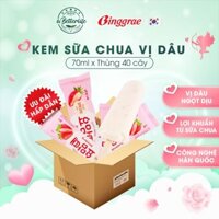 Thùng 40 cây kem sữa chua dâu Hàn Quốc Binggrae Yomamte Strawberry 70ml ABetterLife