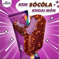 Thùng 40 cây Kem Taro Crispy, Strawberry Crispy Aice