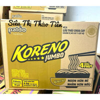Thùng 40 gói mì lẩu thái Koreno hương vị chua cay 100g
