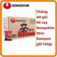 Thùng 40 Gói Mì Shin Ramyun Nongshim Hàn Quốc 120G (Hàng Nội Địa Date 6 Tháng) / 농심) 신라면 120G