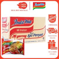 Thùng 40 gói Mì Xào Khô INDOMIE Goreng Rasa Iga Penyet Vị Sườn Gói 80G - Mì ăn liền Indonesia