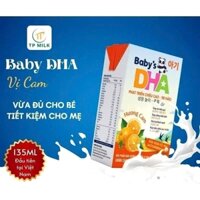Thùng 40 hộp 135ml Sữa dinh dưỡng pha sẵn vị cam hiệu Baby's DHA